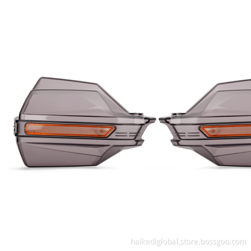 Motorcycle handlebar refitted with wind shield